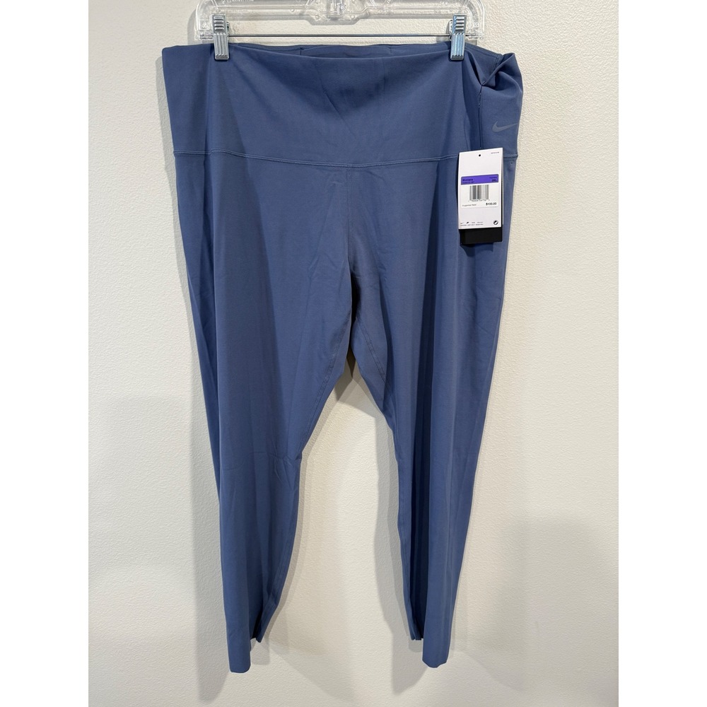Nike‎ Zenvy Dri-Fit Womens Training Leggings 3XL Blue Athletic